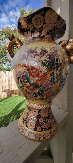 Satsuma China Vase 13"