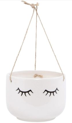Eyelash hanging planter