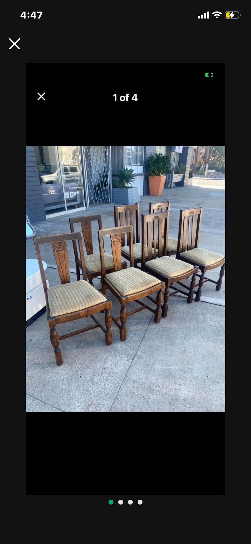 Antique Farmhouse, Solid Wood Chairs