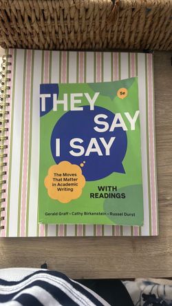THEY SAY I SAY