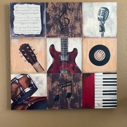 ICA Home Decor Musical On Canvas $15 Or Best Offer
