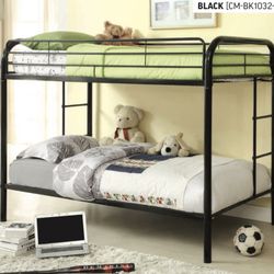 Bunk Bed Twin Over Twin With Mattress 