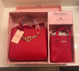 Juicy Couture “Mommy & Me” Red Tote Set