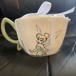 Tinkerbell Disney Set Of 4 Ceramic Measuring Cups New 