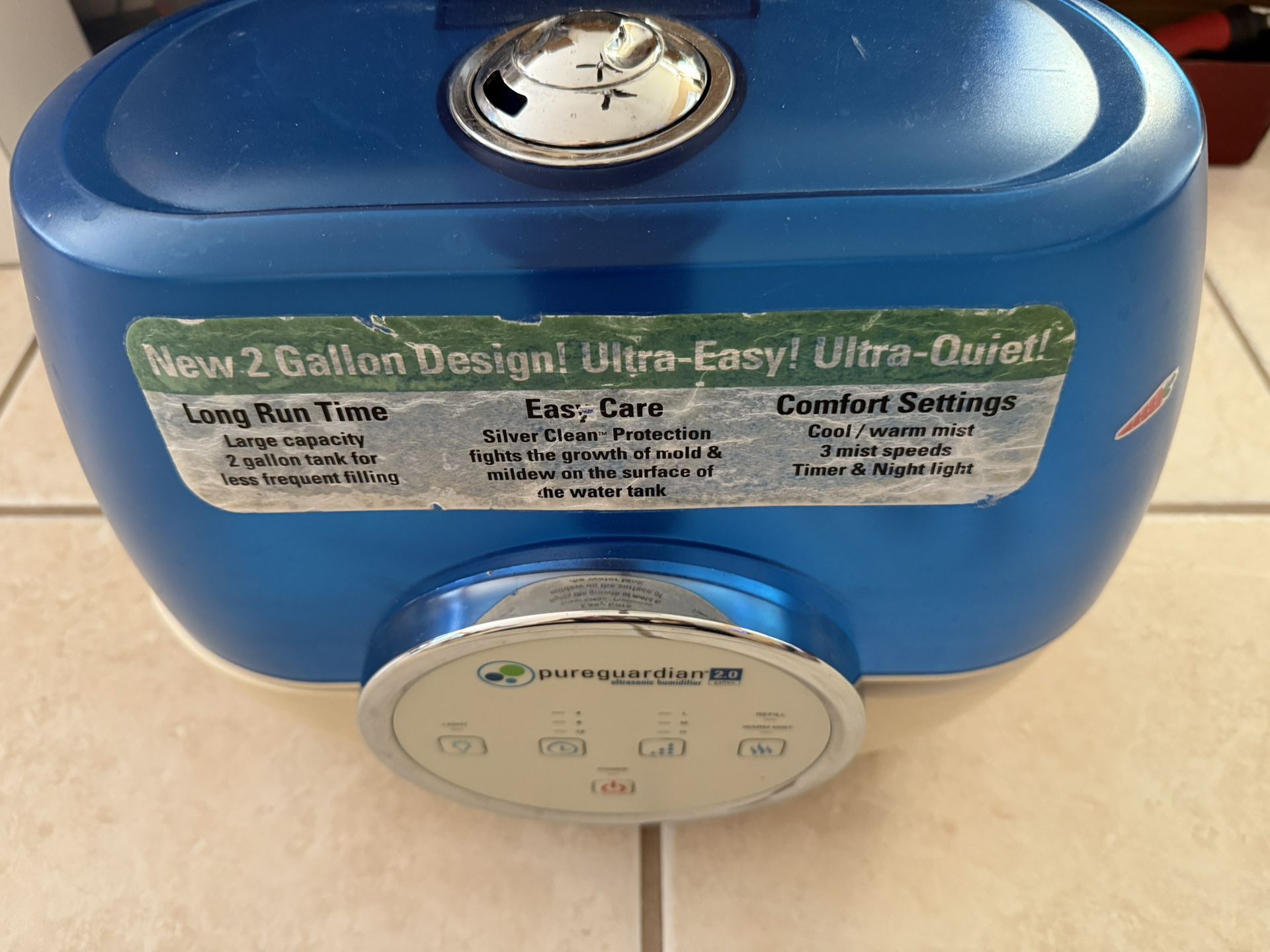 PUREGUARDIAN 2.0 Ultrasonic Humidifier Model: H4810