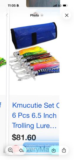 Kmucutie pack of Deep sea fishing 6 lures