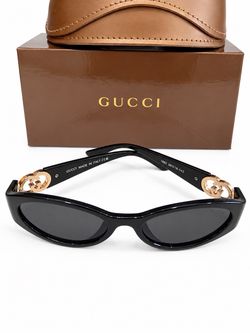 Gucci Black Sunglasses – Cat Eye Style