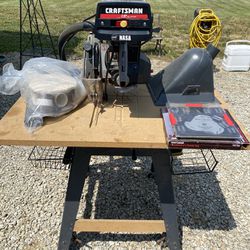 Craftsman 3hp 10 inch radial arm saw contractor series 113.196380