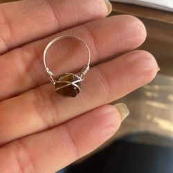 Tiger Eye Sterling Silver Ring 