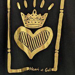 Heart Of Gold Large   Ladies Top