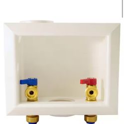Tectite 1/2 in. Brass Push-to-Connect x 3/4 in. Male Hose Thread Washing Machine Outlet Box @Z2-466