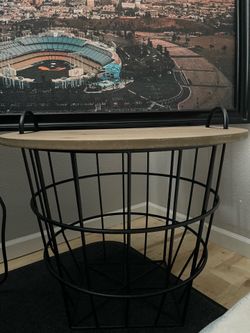 Side table with storage