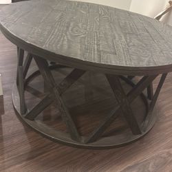 Coffee Table + End Table Set – Modern Industrial Style