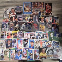 Sports Cards LOT (around 105 cards)(Baseball, Basketball, Football, Hockey, and Nascar)