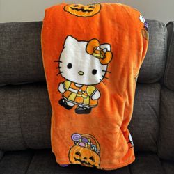 Hello Kitty Halloween blanket 60X70 New 