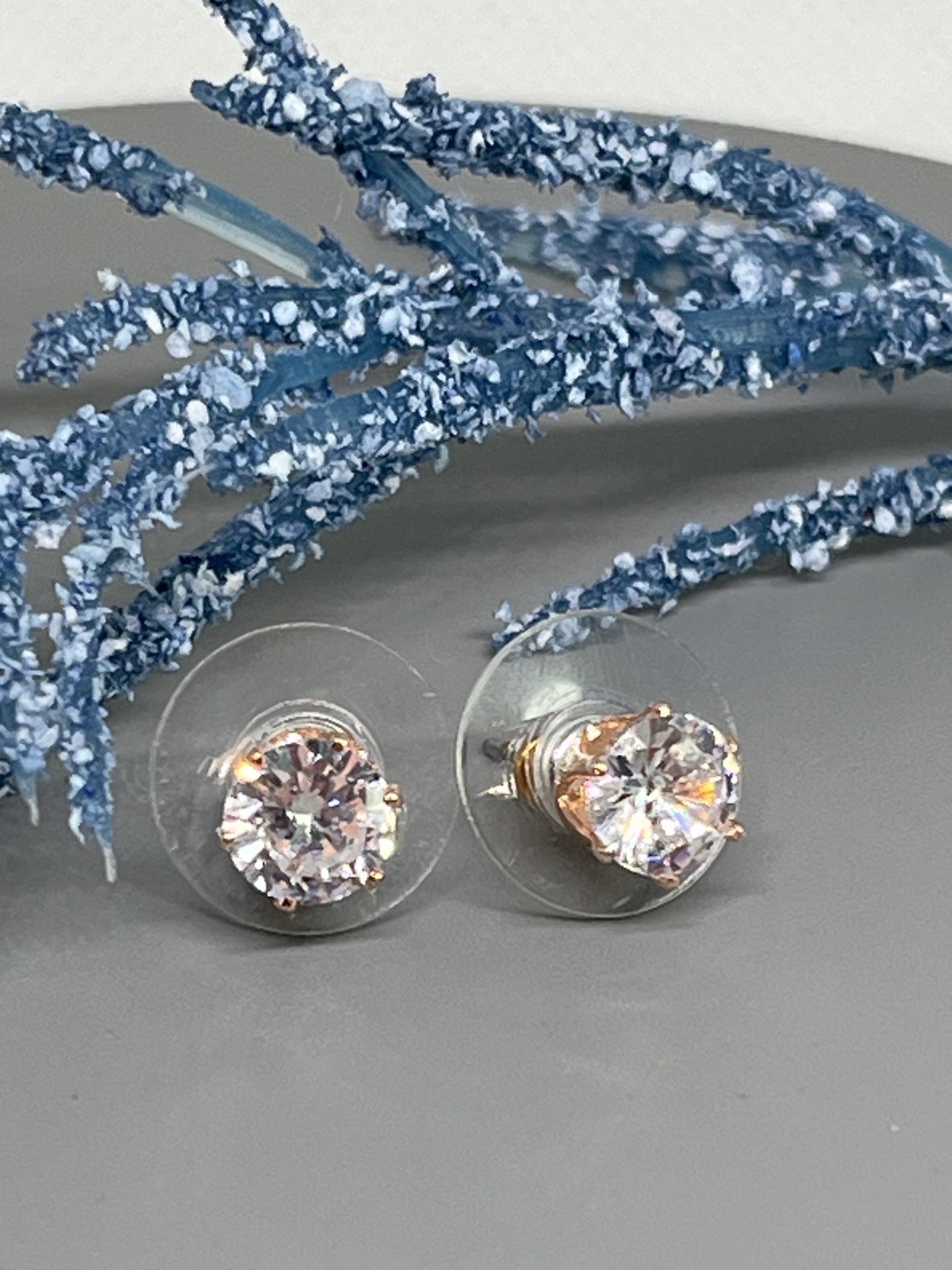 Swarovski Crystal Round Delicate Stud Earrings