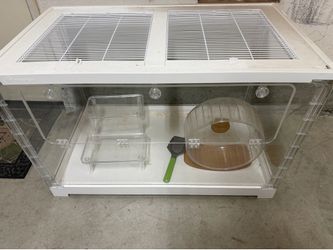 Large Niteangel Hamster Habitat + Wheel & Accessories