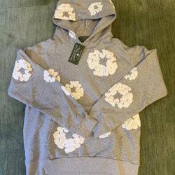 Men’s Size Large Denim Tears Gray Hoodie FAST SHIPPING! NEW!