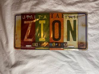 Zion National Park Plate 