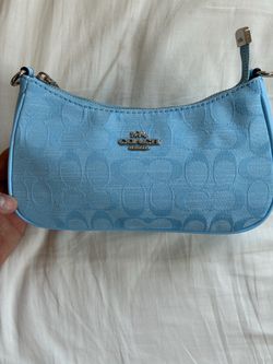 Blue Coach Shoulder Bag