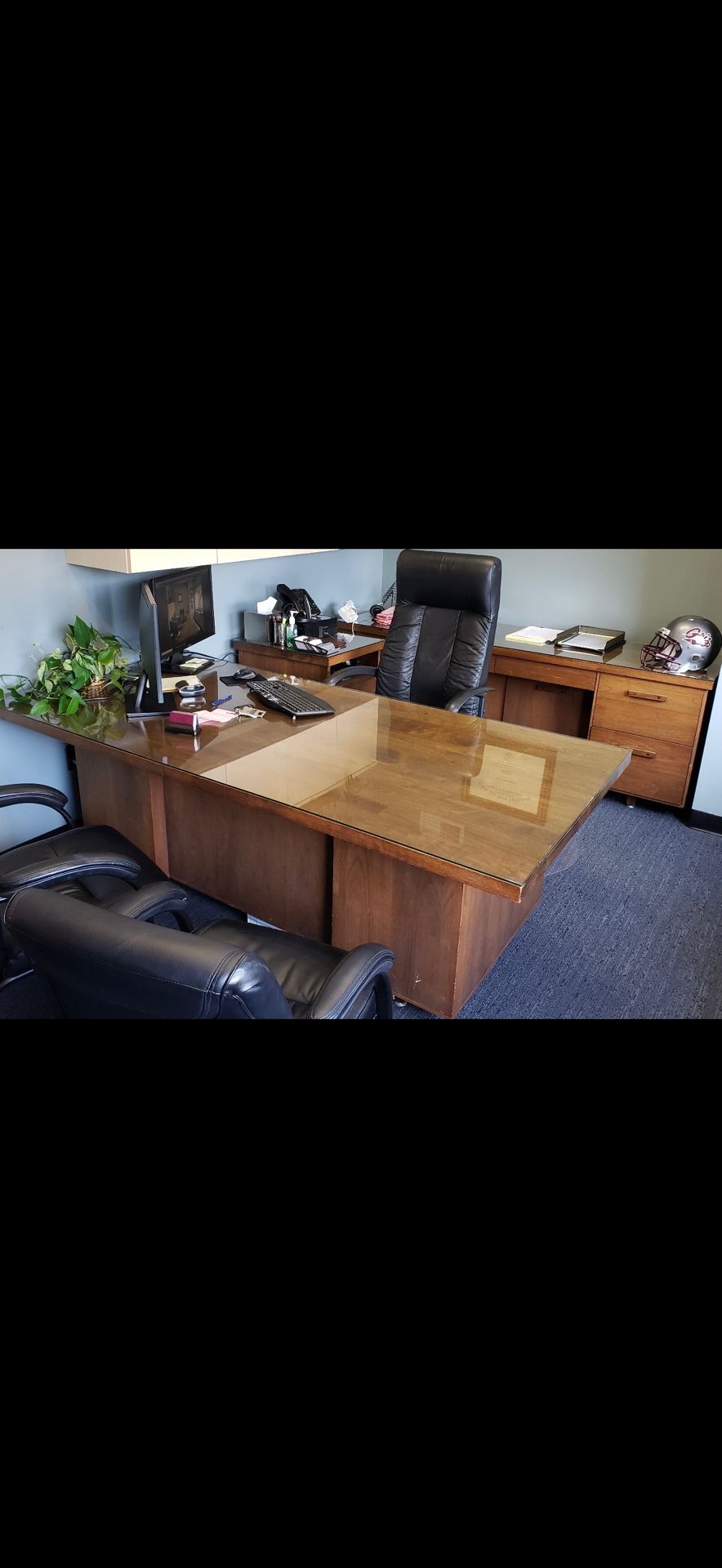 Hand Made Wood Desk Set