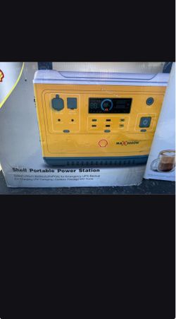 Shell 2000W Portable Power Station, 1997Wh LiFePO4 Battery, Solar Power Generator with 6 AC Outlets (Solar Panel Optional), 2 USB-C Ports 100W Max, UP
