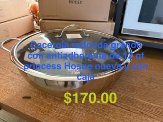 Acerola de 12 qt con antiadherente 👉 princess house todo nuevo y con caja 📦