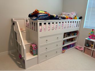 Pottery Barn Kids Elliott Step-Up Captains Twin Bed