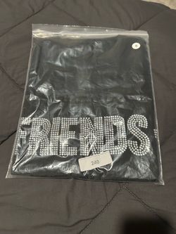 VLONE Friends Rhinestone Black T-Shirt