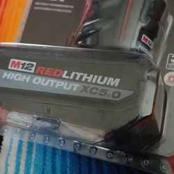 Milwaukee M12 5.0ah Bettery