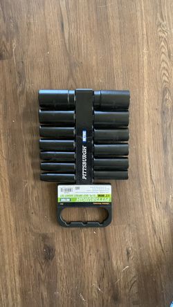 Pittsburgh 1/2" Drive Deep Impact Socket Set Metric, 13 Pc