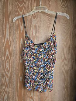 Floral spaghetti strap