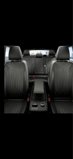 Black Leather Car Seat Covers Full Set