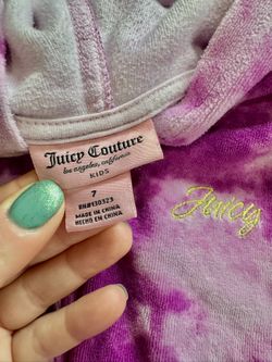 Authentic JUICY COUTURE tracksuit—girls Size 7–only washed Once