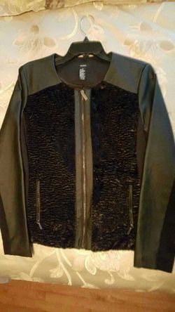Alfani faux leather jacket size 10