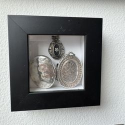Authentic Victorian Mourning Pendant & Locket 