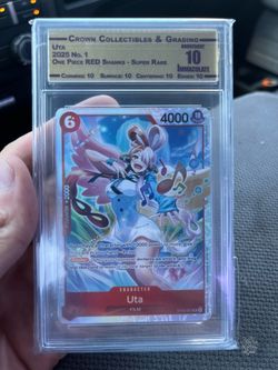 One Piece Uta Super Rare Graded Card CCG 10