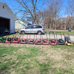 10 Self Propelled Lawnmowers (175 Each)