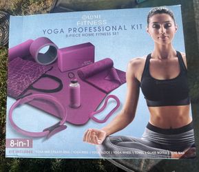 8-in-1 Yoga Professional Kit In Ruby 8pc Home Fitness Set