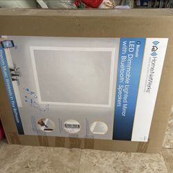 Speaker LED LIGHTED VANITY BATHROOM MIRROR 