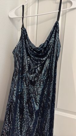 Bebe Blue Sequence Dress Brand New Never Used XL