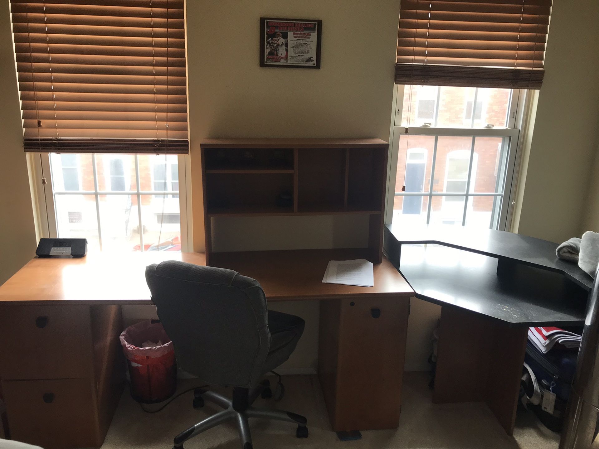 Desk with Shelves & Multiple Piece Configurations!