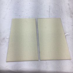 2PCS 14-1/4" x 7-5/8" Beige Linen Jewelry Pad Necklaces Bracelets Organizer