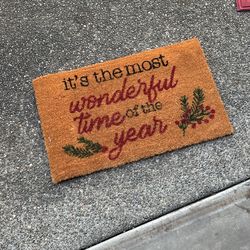 Christmas Door rug 