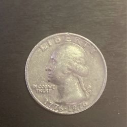 Rare collectors coin 1776 to 1976 quarter Coin Bicentennial Quarter NO MINT error