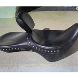 93-95 Harley Davidson Dyna Wide Glide Corbin Rider & Passenger Seat w/ Backrest