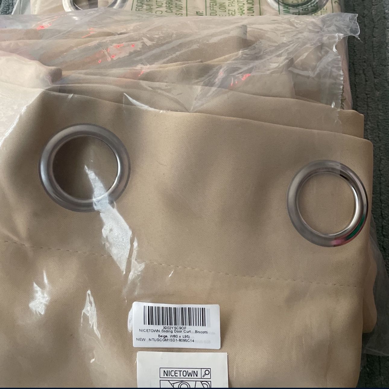 ‼️Two Nicetown Sliding Door Curtains ‼️ Everything Must Go