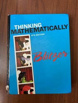 Thinking Mathematically 6TH Edition