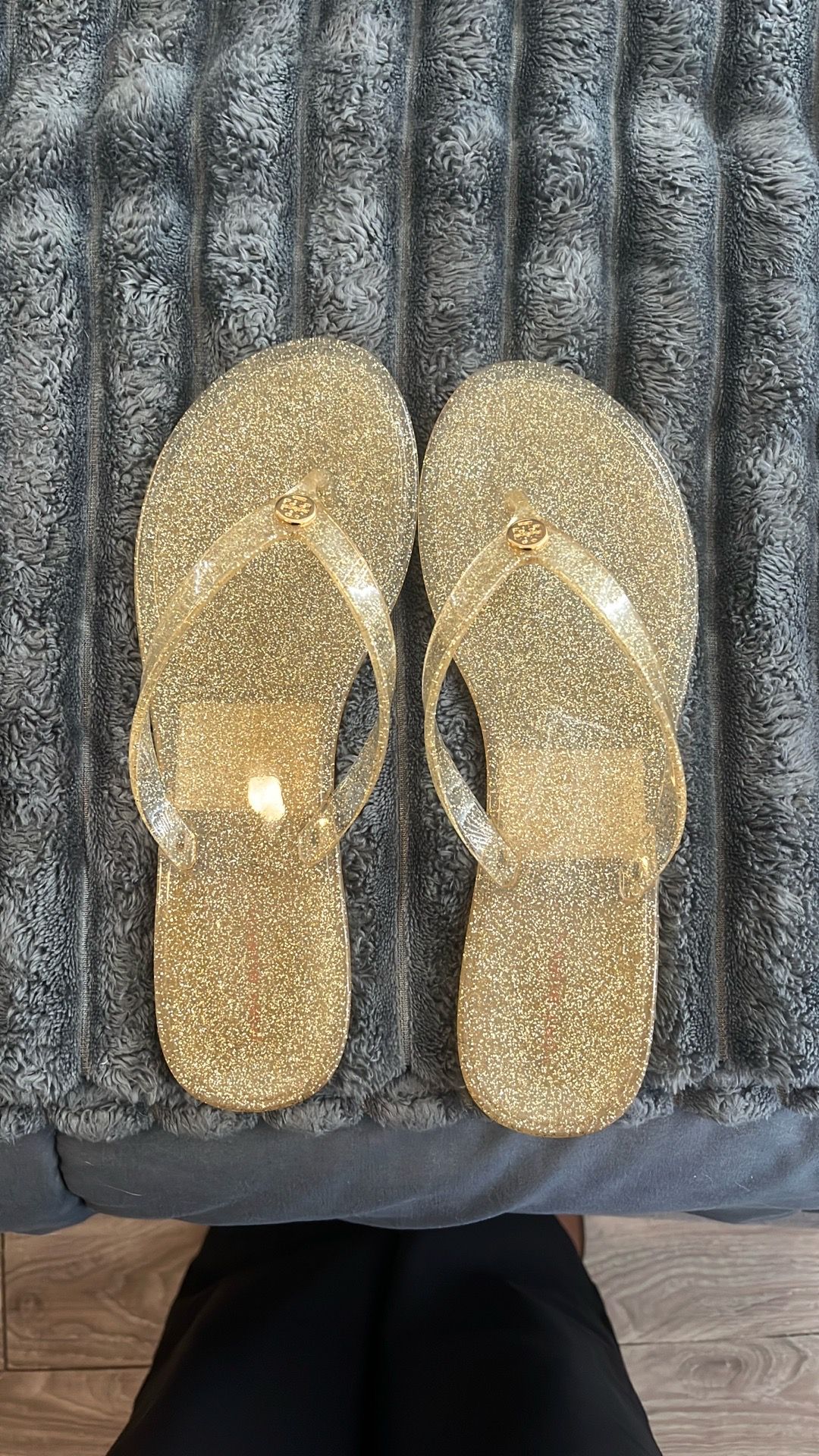BRAND NEW Tory Burch Jelly and Glitter Sandals