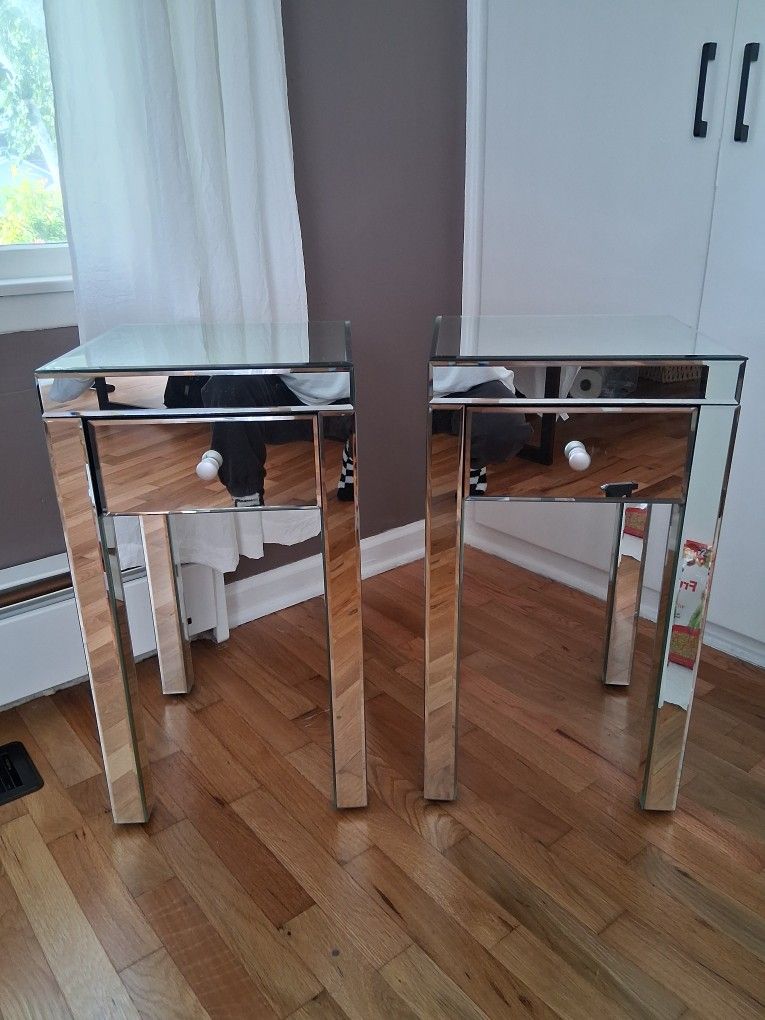 Mirror Bedside Tables